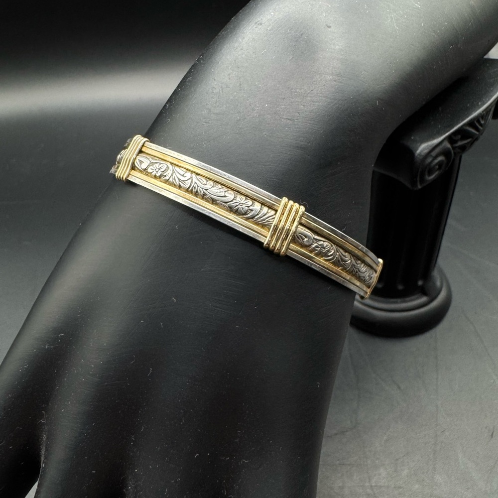 925 Sterling Silver and 14k Gold Filled bracelet